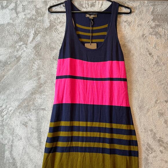 Tommy Bahama Striped Racerback Knit Maxi Dress Sz Small Nautical Resortwear New - Picture 2 of 7